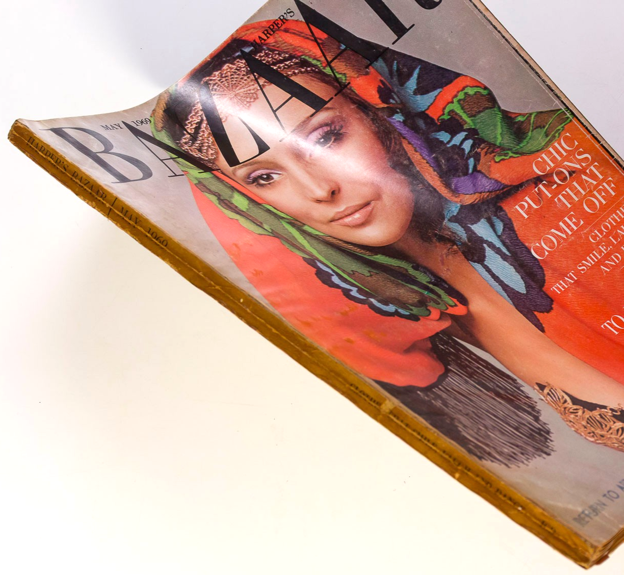 Heide Wiedeck EASTER ISLANDS Chile BILL BRANDT Harpers Bazaar May 1969 vtg INDIA