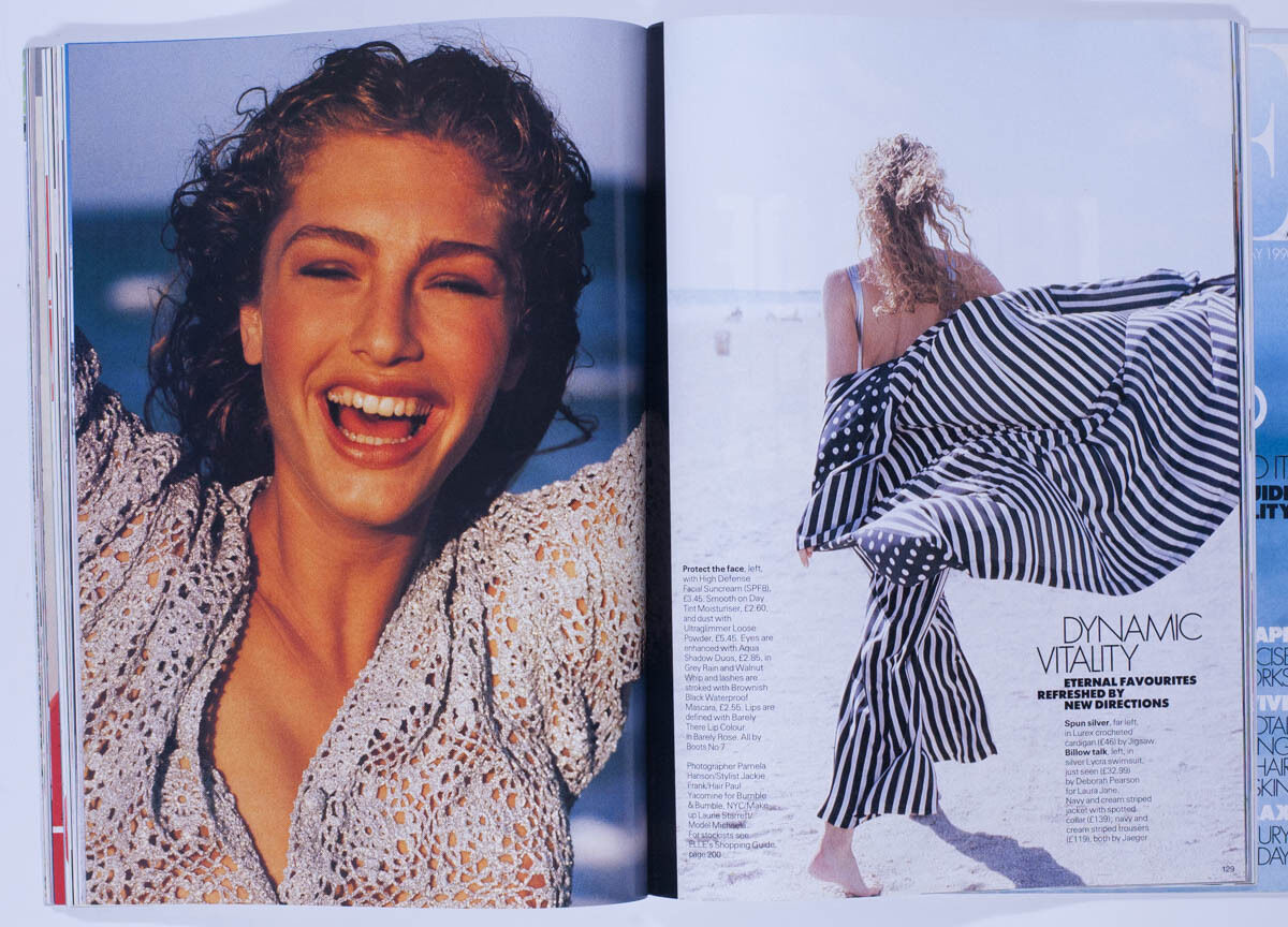 Niki Taylor NAOMI CAMPBELL Keith Haring MICHAELA BERCU Elle magazine UK May 1990