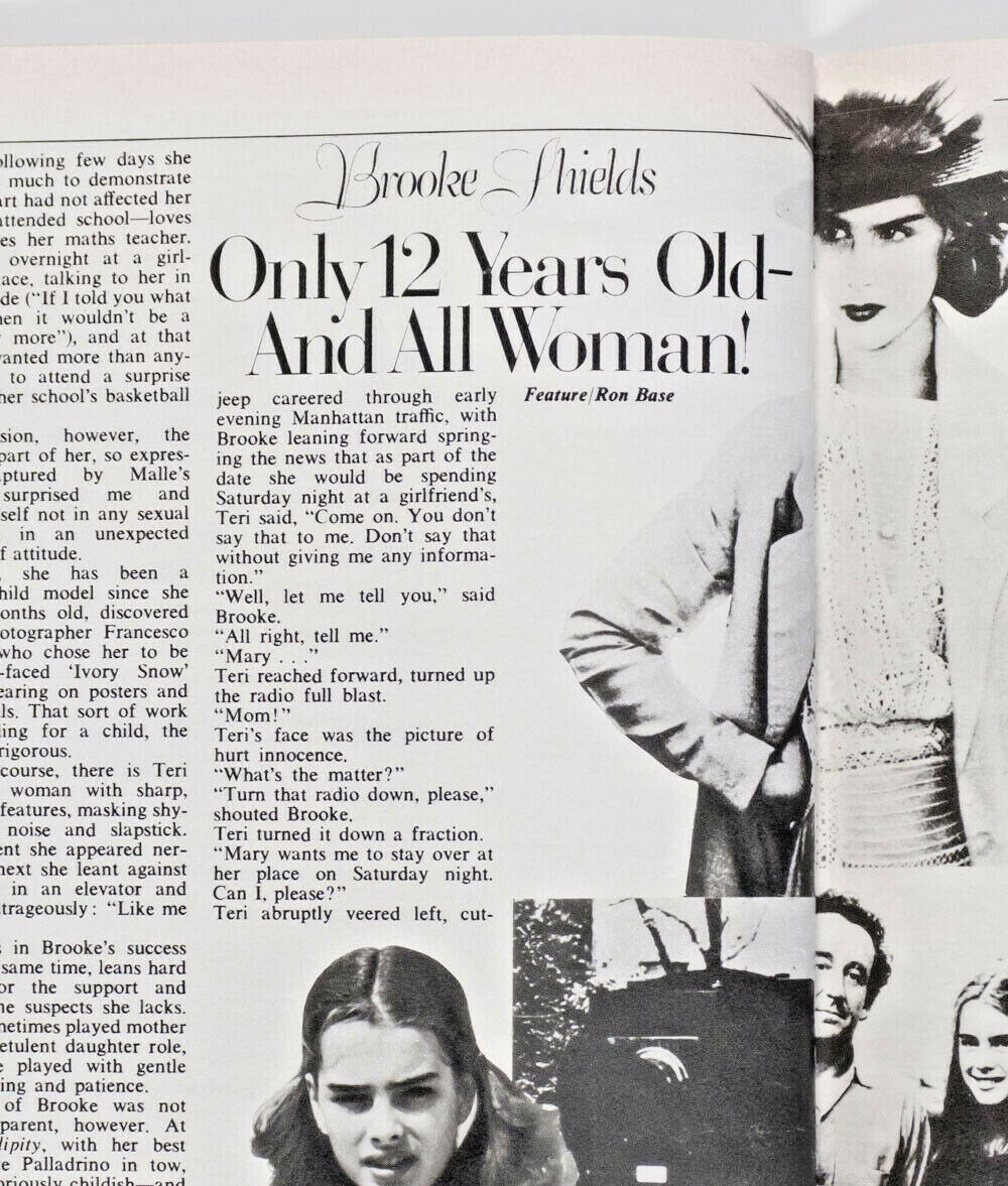 BROOKE SHIELDS David Bowie RENE RUSSO STIRLING COOPER Mulberry 19 magazine VTG