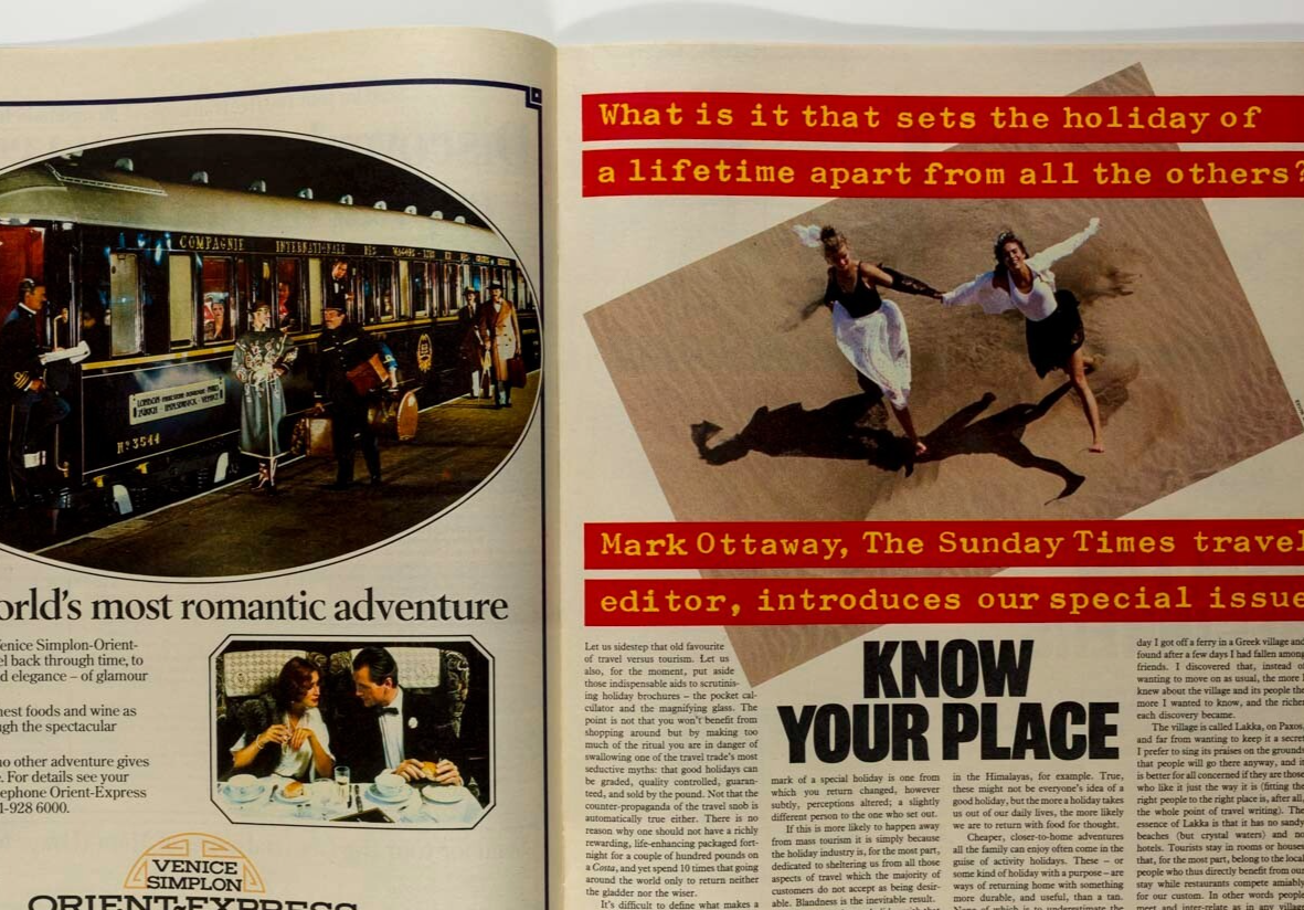 Yasmin Le Bon BERYL BAINBRIDGE Travel magazine 80s SUNDAY TIMES Tom Vernon INDIA