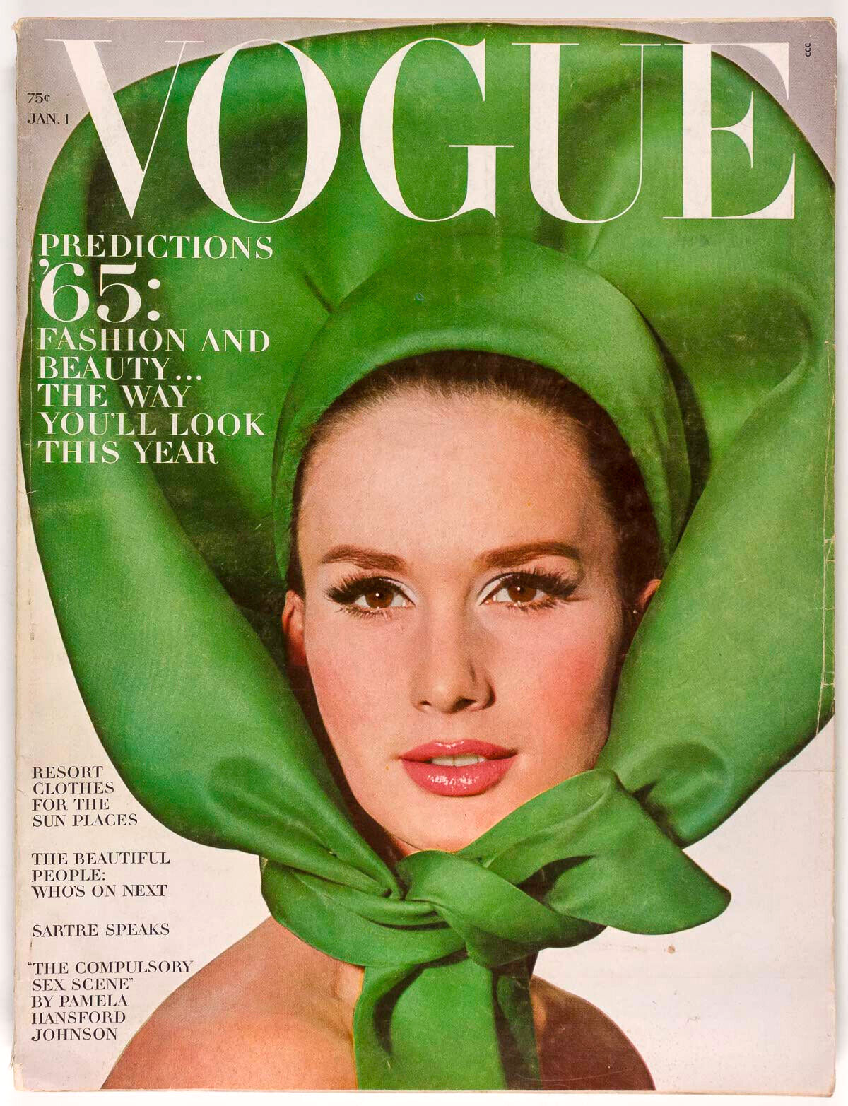 Brigitte Bauer JEAN SHRIMPTON Penn VOGUE January 1965 Pucci NORMAN PARKINSON vtg