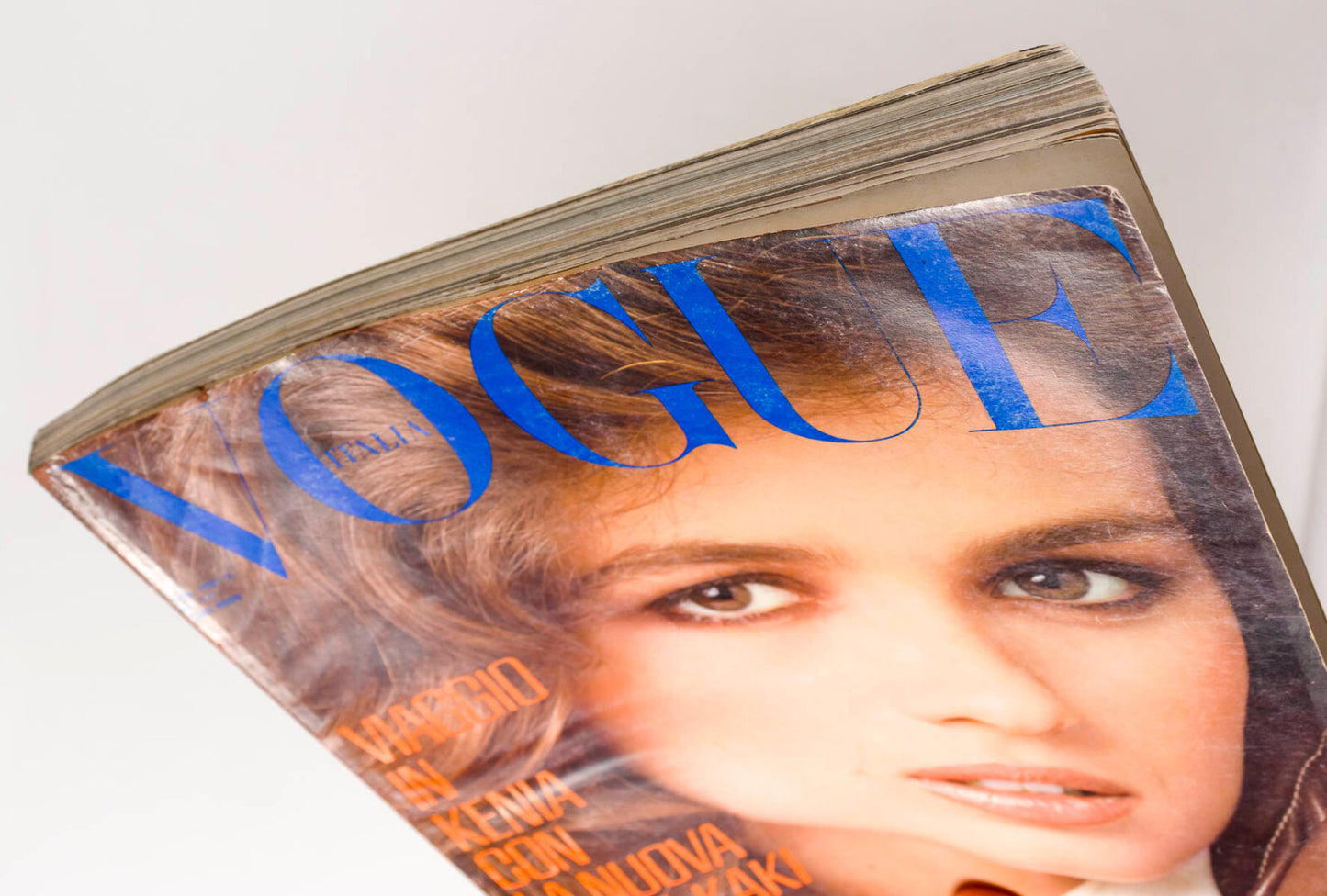 GIA CARANGI Eva Ionesco HANS FEURER New Wave VOGUE ITALIA magazine February 1981
