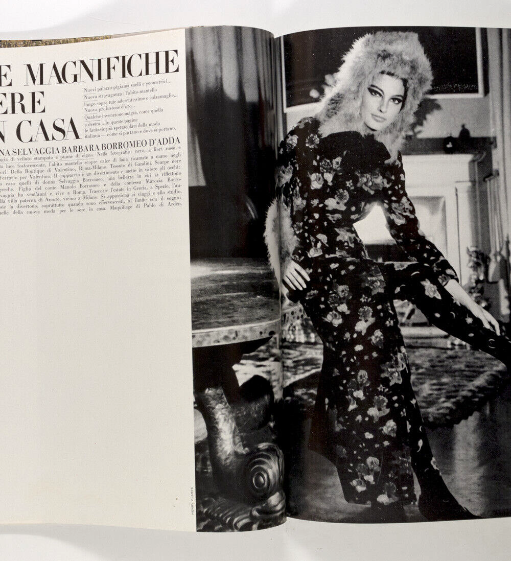 1st VOGUE ITALIA Benedetta Barzini VERUSCHKA Penn 1965 November NORMAN PARKINSON