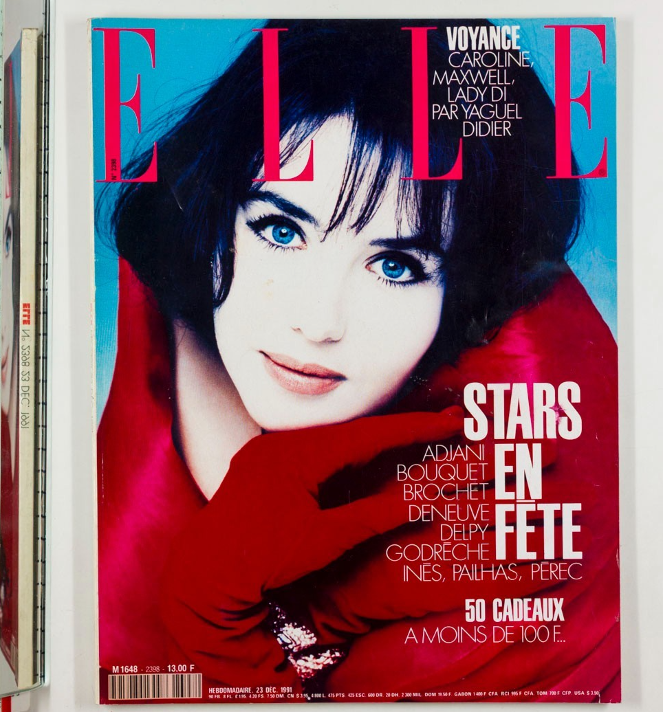 Isabelle Adjani CATHERINE DENEUVE Julie Delpy ELLE December 1991 Carole Bouquet