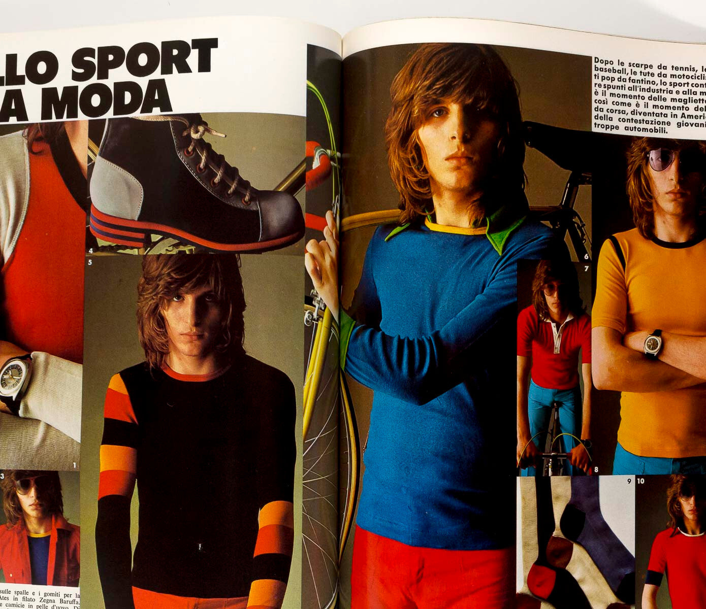 ROMAN POLANSKI Jasper Johns CANDY DARLING Toscani HELMUT BERGER L'uomo Vogue 70s