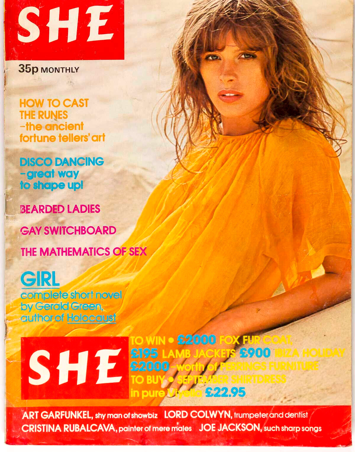 USCHI OBERMAIER Joe Jackson ART GARFUNKEL She magazine 1970's VERA SELBY Rob Lee