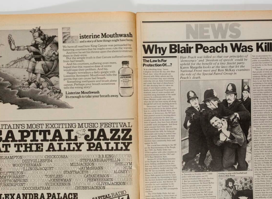 Warriors  XENNY & THE JETS Blair Peach CHRISTO The Pop Group ~ TIME OUT magazine