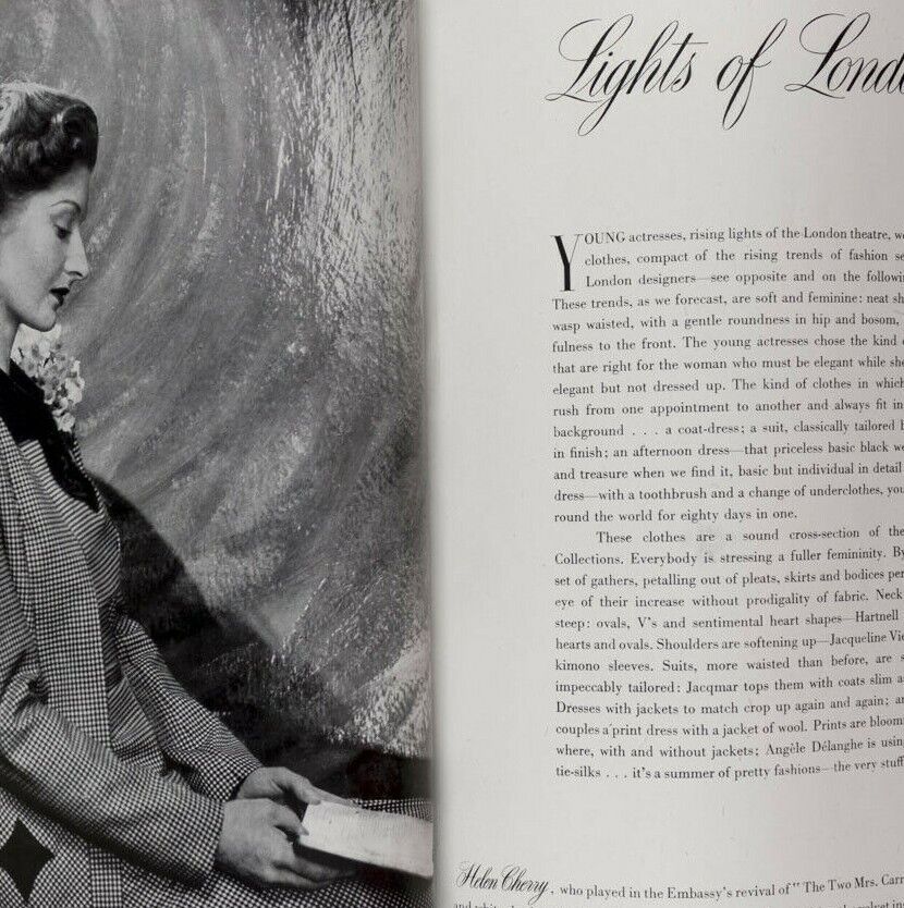 Lee Miller NORMAN PARKINSON Cecil Beaton CHINA Peggy Ashcroft ALSACE ~ Vogue WW2