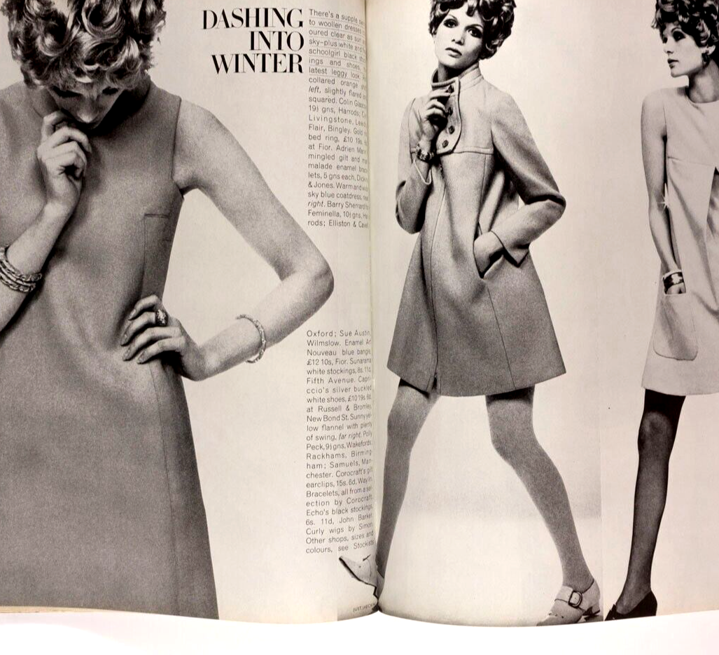 Van Rooy TWIGGY Veruschka VOGUE September 15 1967 Parkinson NEWTON Penelope Tree