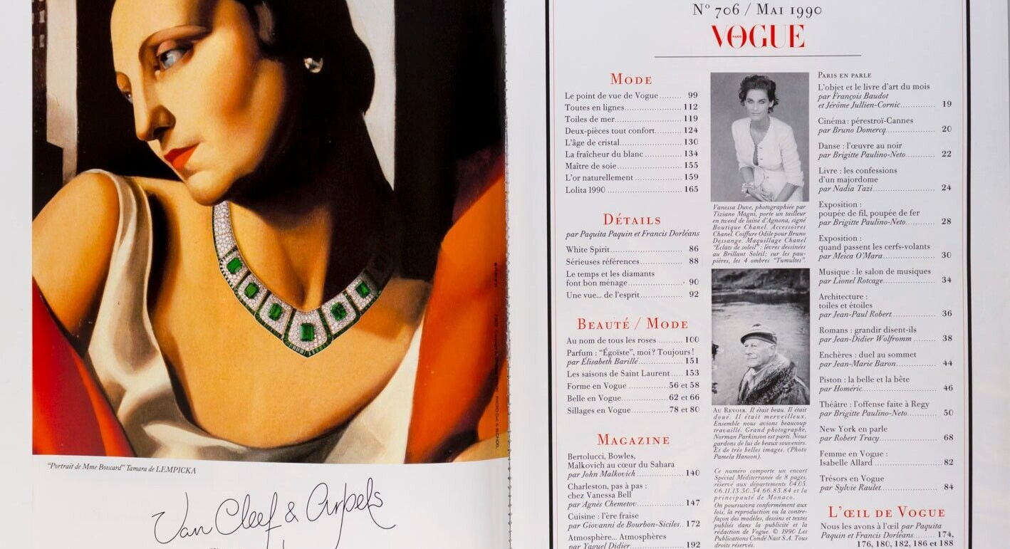 Vanessa Duve TATJANA PATITZ Milla PARIS VOGUE 90 Harry Dean Stanton UMA THURMAN