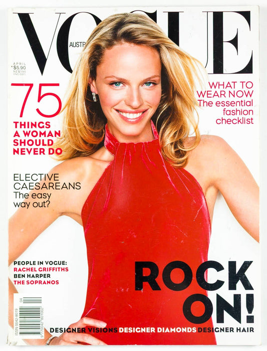 Rachel Roberts GISELE Rachel Griffiths VOGUE AUSTRALIA April 2000 Ben Harper VTG