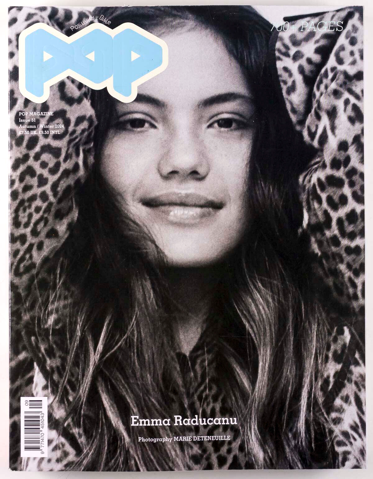 EMMA RADUCANU Marie Deteneuille POP MAGAZINE issue number 51 Autumn Winter 2024