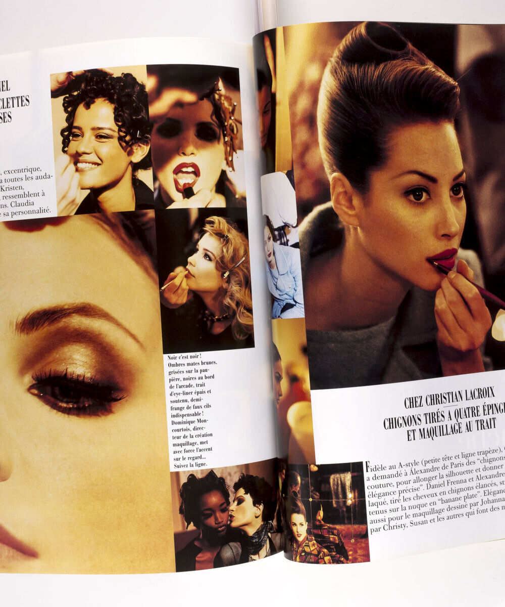 Naomi Campbell CHRISTY TURLINGTON Tina Chow PAOLO ROVERSI vtg YSL ~ Vogue France