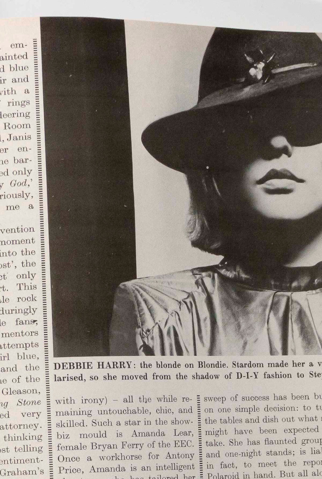 AMANDA LEAR Annie Lennox PATRICK PROCTOR Diana Cooper PAULA YATES Harper's Queen