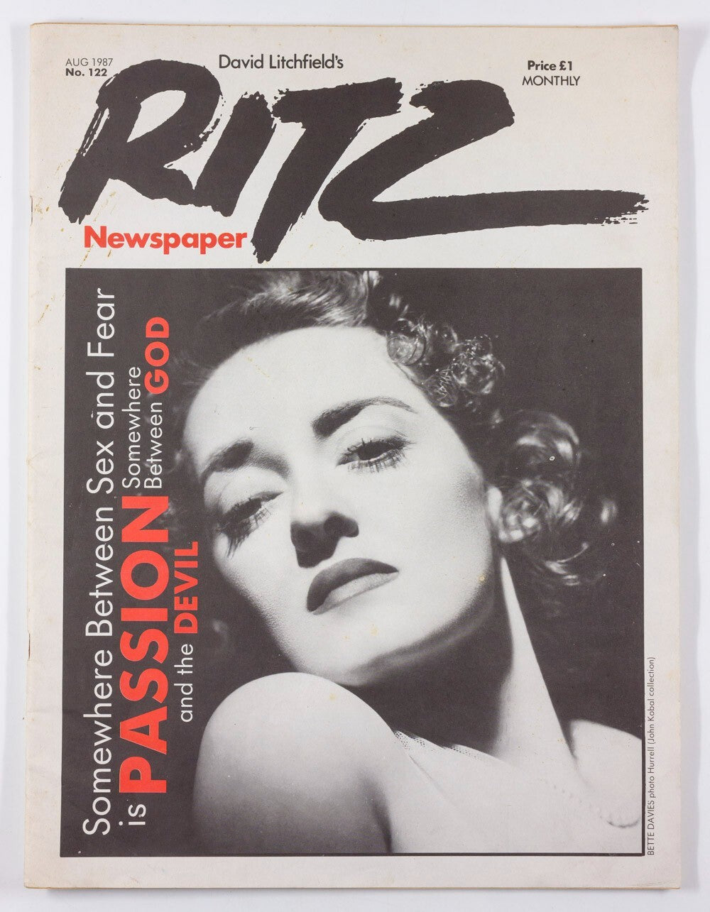 BETTE DAVIS Rupert Thomson DAVID LITCHFIELD Grace Jones WINTERSON  Ritz magazine
