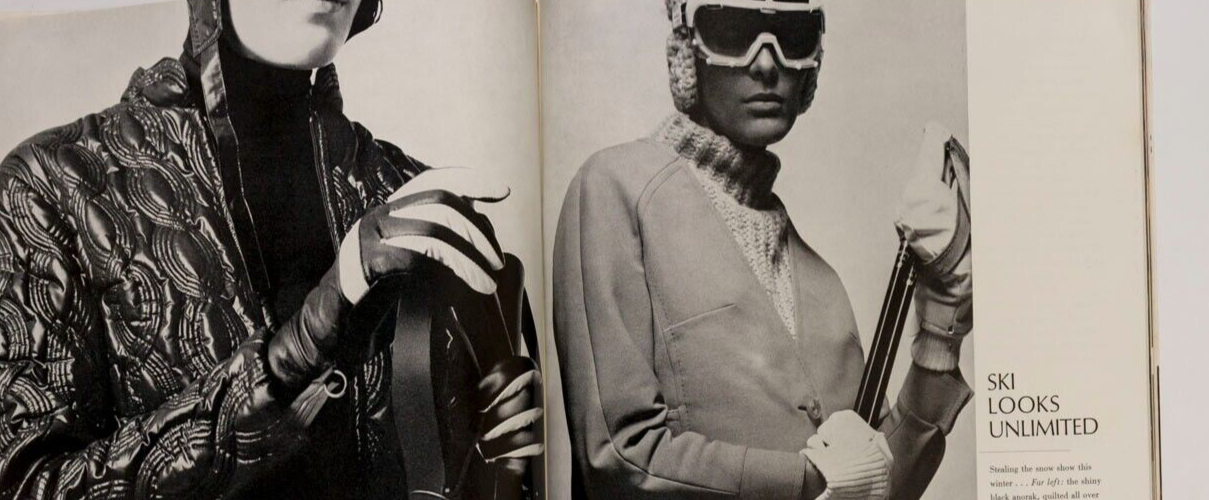 Brigitte Bauer RONAN O'CASEY Roman Polanski HARPERS Dec 1966 Skiwear HARDY AMIES