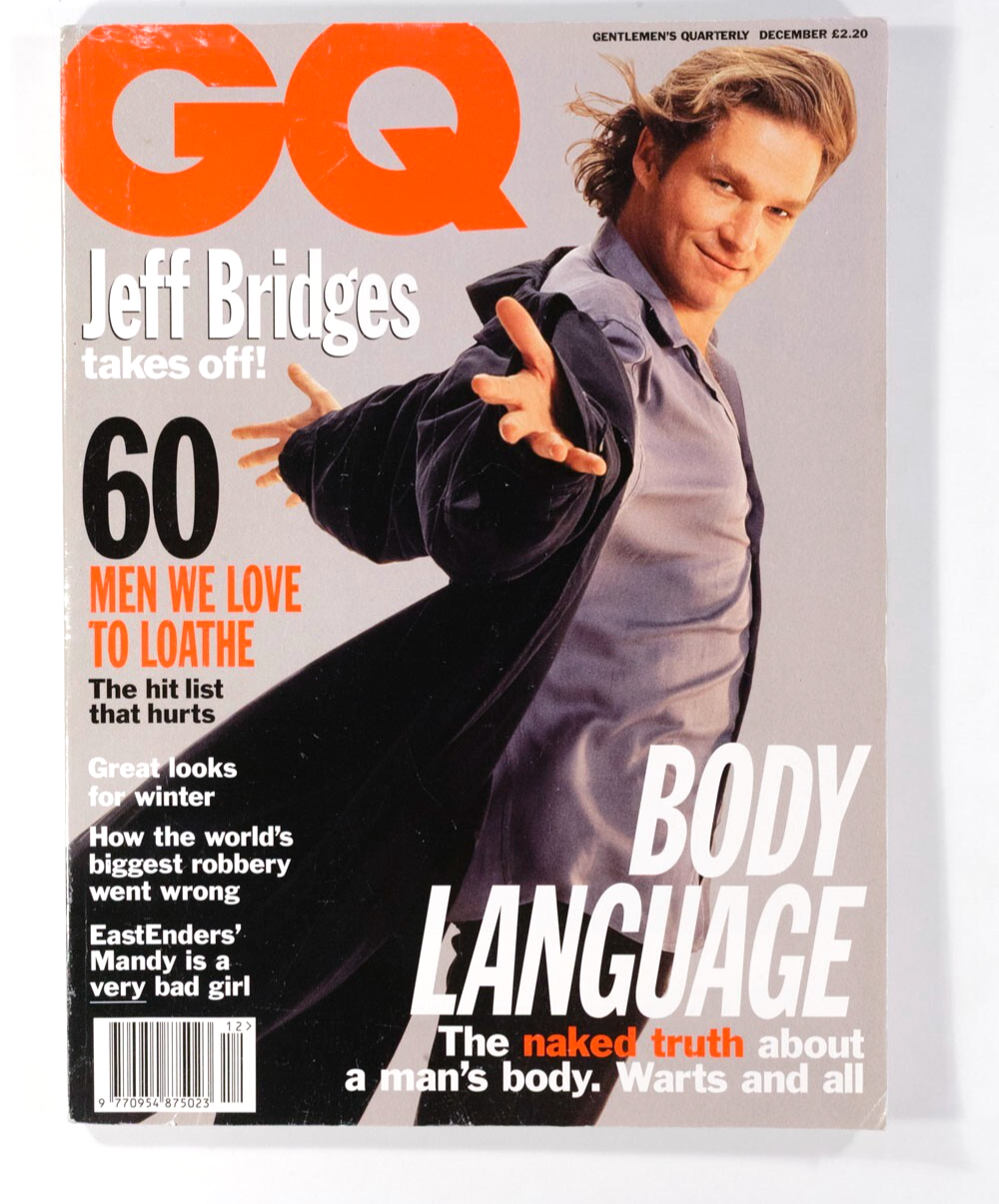 Jeff Bridges IVY LEAGUE Watches GQ MAGAZINE December 1993 Mario Van Peebles D&G