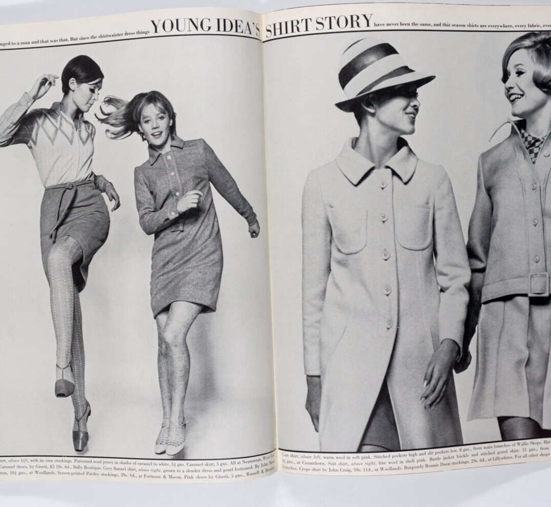 Veruschka JEAN SHRIMPTON Sonia Delaunay VOGUE February 1966 DUFFY Guy Bourdin UK