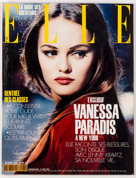 Vanessa Paradis PHILIPPE STARCK Collections ELLE FRANCE magazine 8 1992 Kidswear