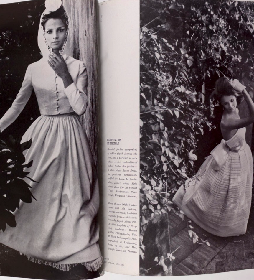 Tilly Tizzani MELVIN SOKOLSKY Saul Leiter HARPERS April 1962 Worth GIVENCHY Dior