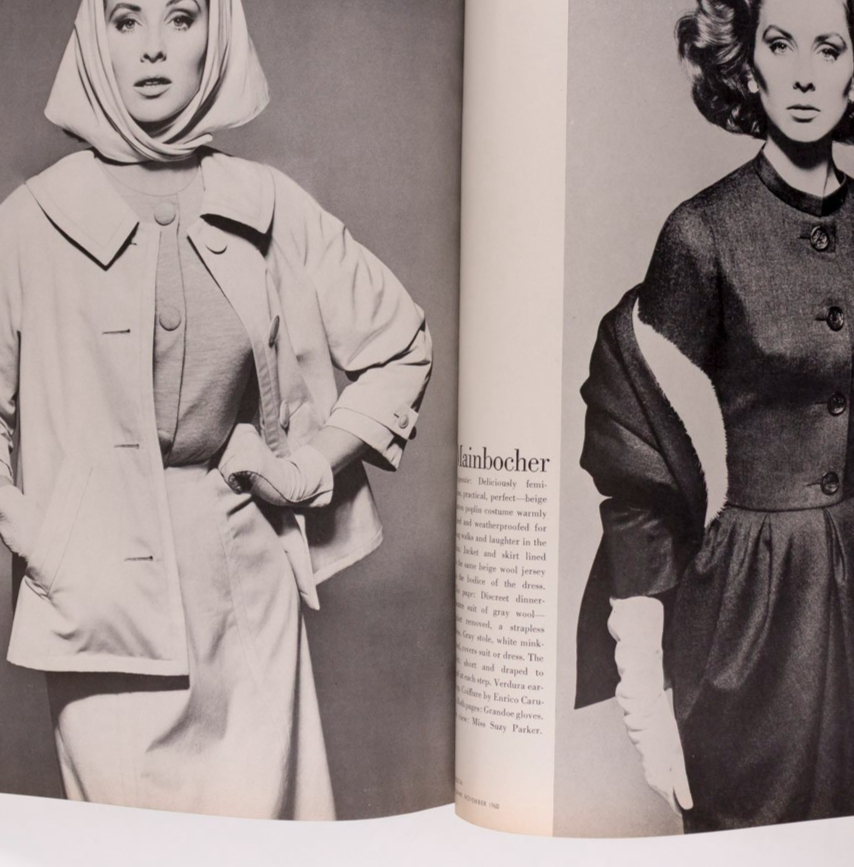 Ruth Neumann Derujinsky BALENCIAGA Givenchy HARPERS BAZAAR November 1960 Freud