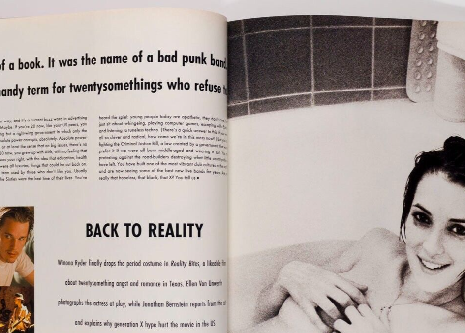 Winona Ryder PEDRO ALMODOVAR Holly Woodlawn THE FACE magazine VAUGHAN WILLIAMS