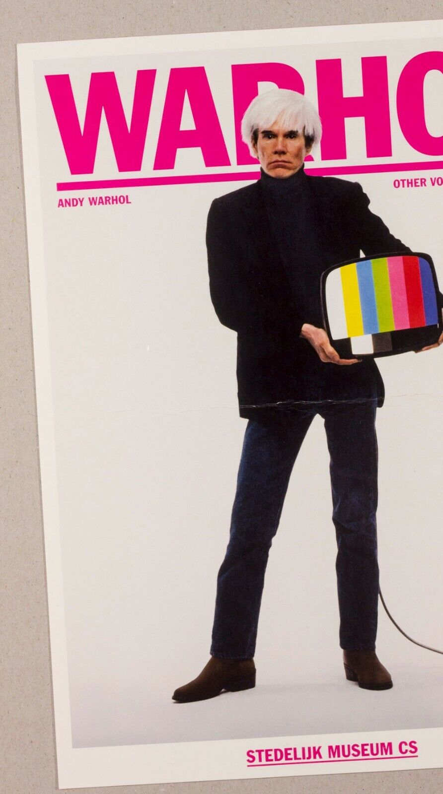 ANDY WARHOL Exhibition invite card ~ Other Voices Rooms STEDELIJK MUSEUM poster