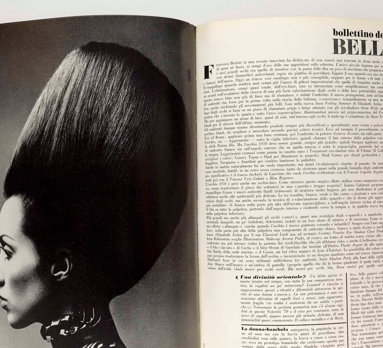 Moyra Swan DAVID BAILEY Barry Lategan COLLECTIONS Summer VOGUE ITALIA March 1970