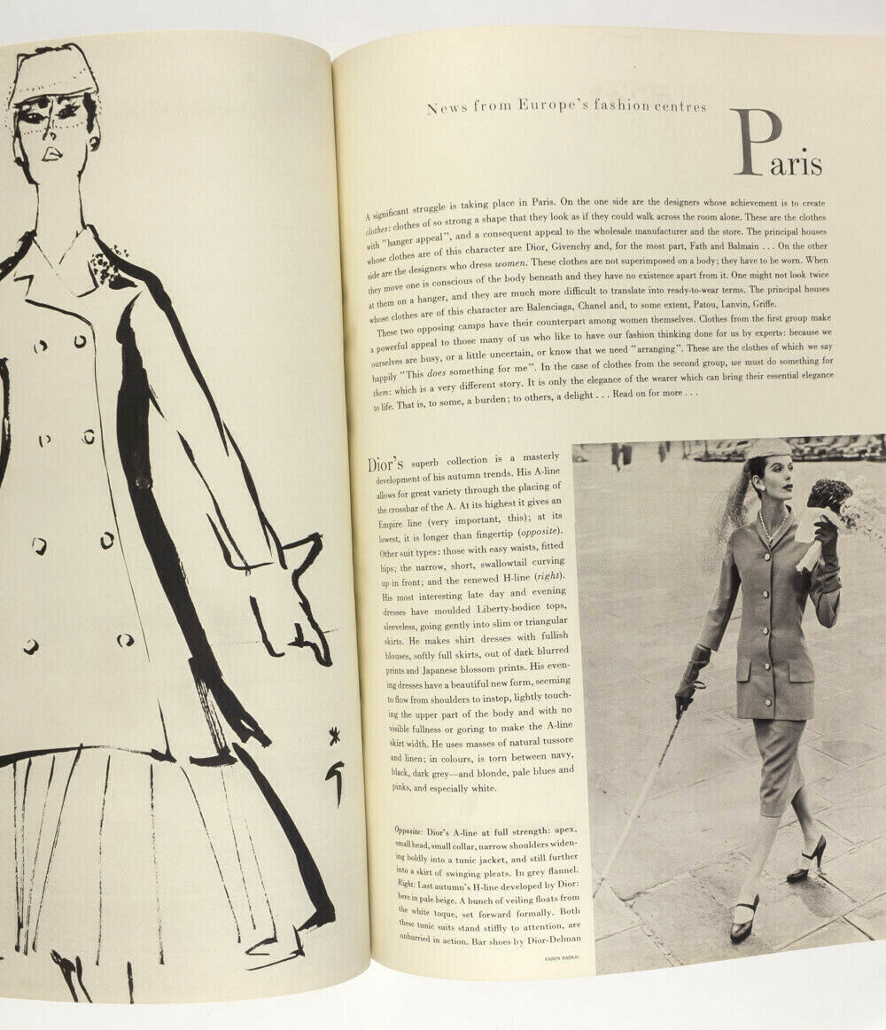 RENE GRUAU Norman Parkinson RICHARD BURTON Joan Greenwood DIOR Vogue March 1955