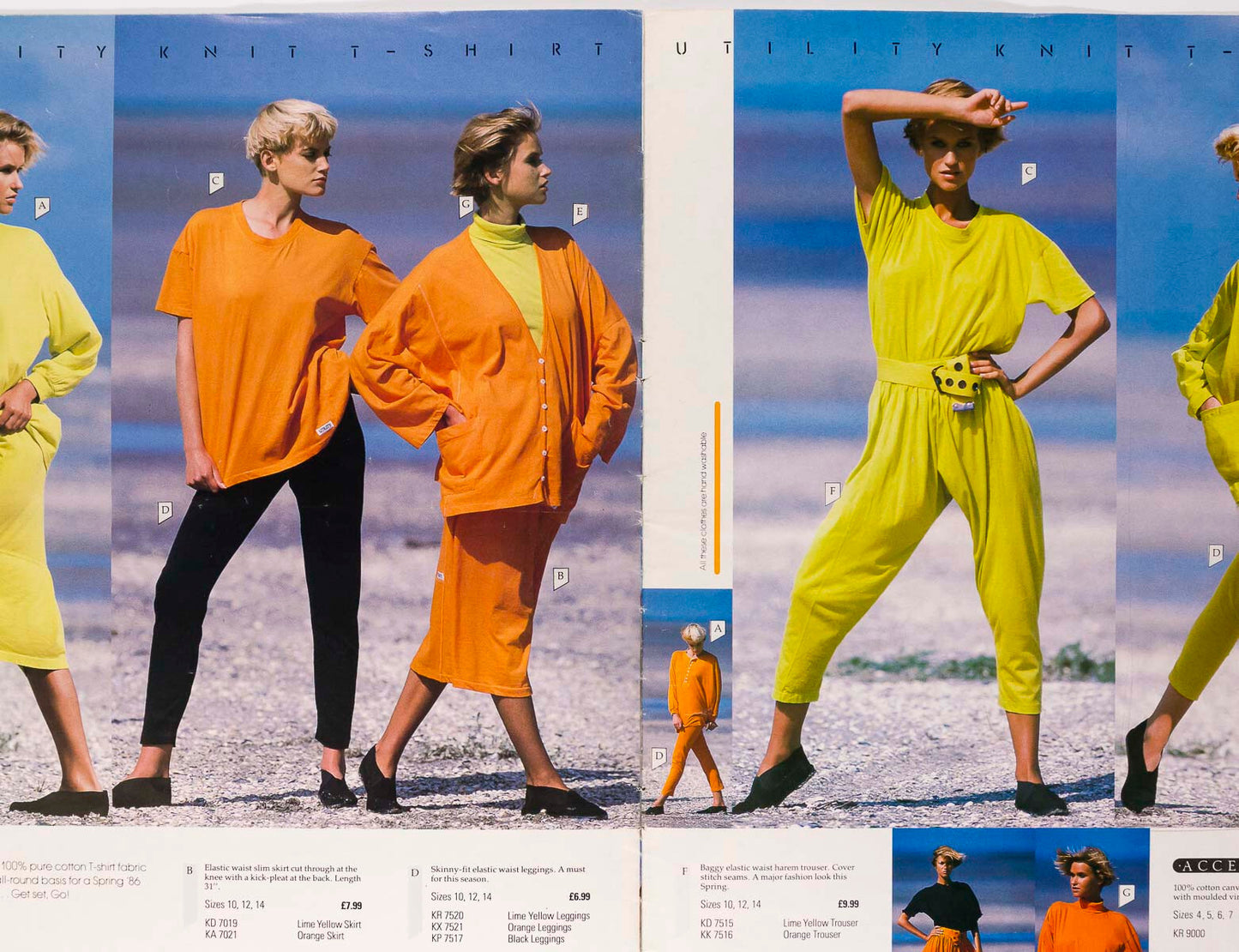 MICHELLE EABRY Claire Ringrose WAREHOUSE ByMail catalog LOOKBOOK vtg Spring 1986