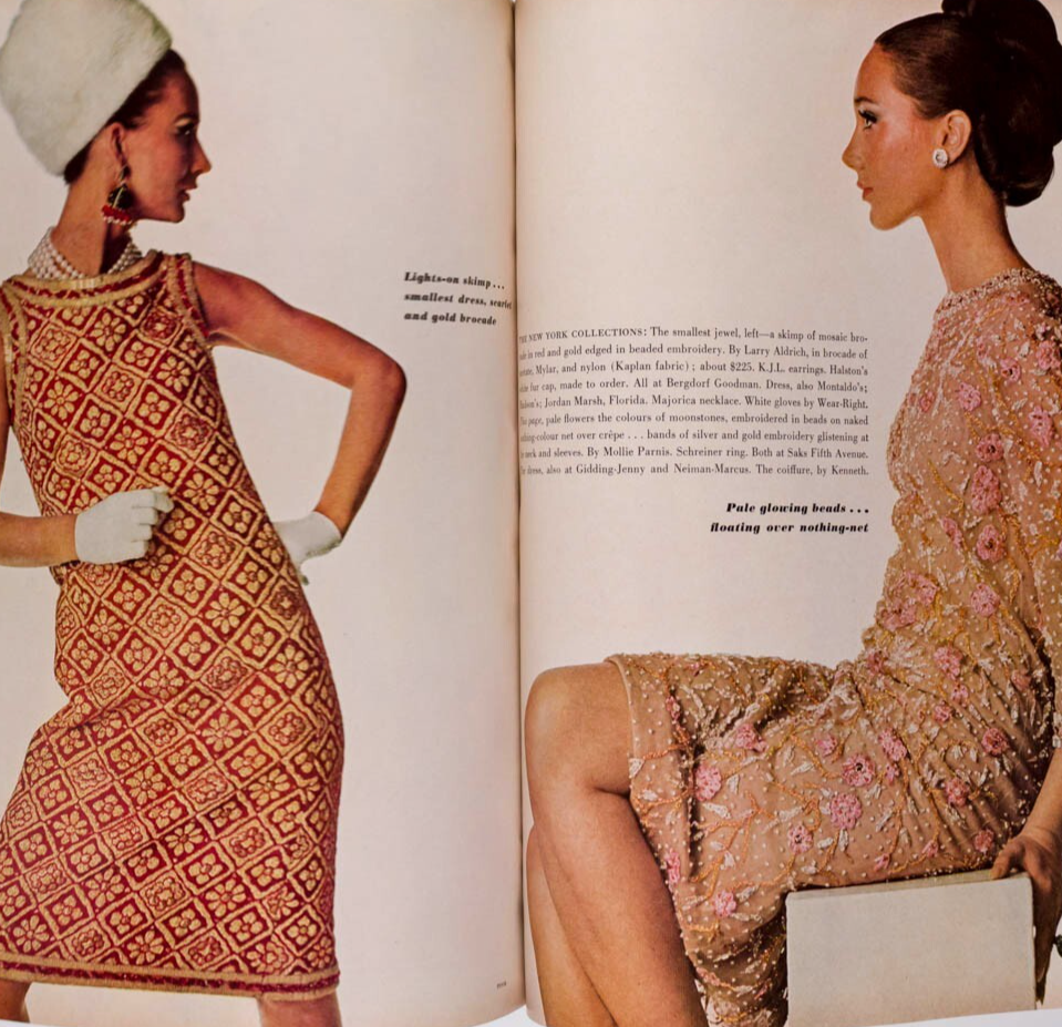 MARISA BERENSON Veruschka PENN Vogue September 1965 Fellini COLLECTIONS Barzini