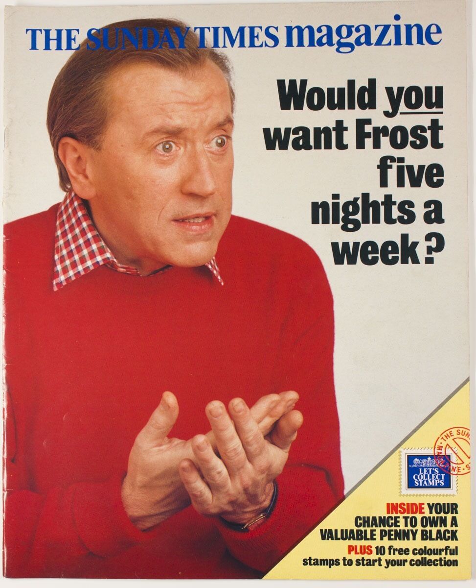 DAVID FROST Snowdon SPANDAU BALLET Gary Martin Kemp UK The Sunday Times MAGAZINE