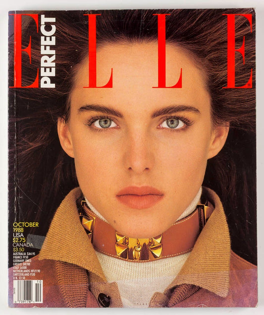 Susan Miner NAOMI CAMPBELL MacPherson TIMOTHY HUTTON Elle October 1988 magazine