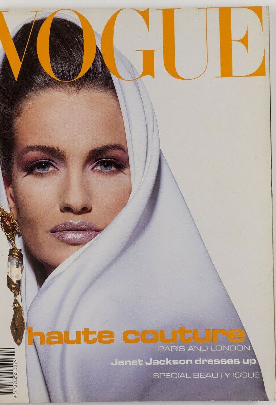 Karen Mulder SHANA ZADRICK Christy Turlington ELAINE IRWIN Galliano CdG Vogue UK