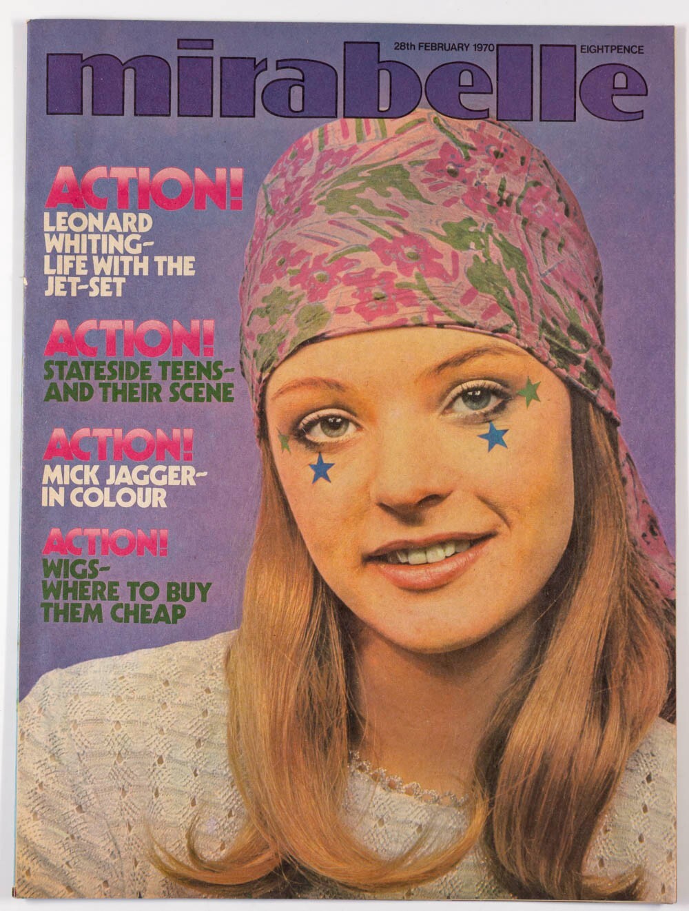 Leonard Whiting MICK JAGGER The Cuff Links MIRABELLE magazine 28th February 1970