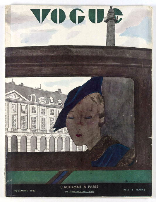 Pierre Mourgue SCHIAPARELLI Montherlant PARIS VOGUE Nov 1932 Hoyningen-Huene RBW