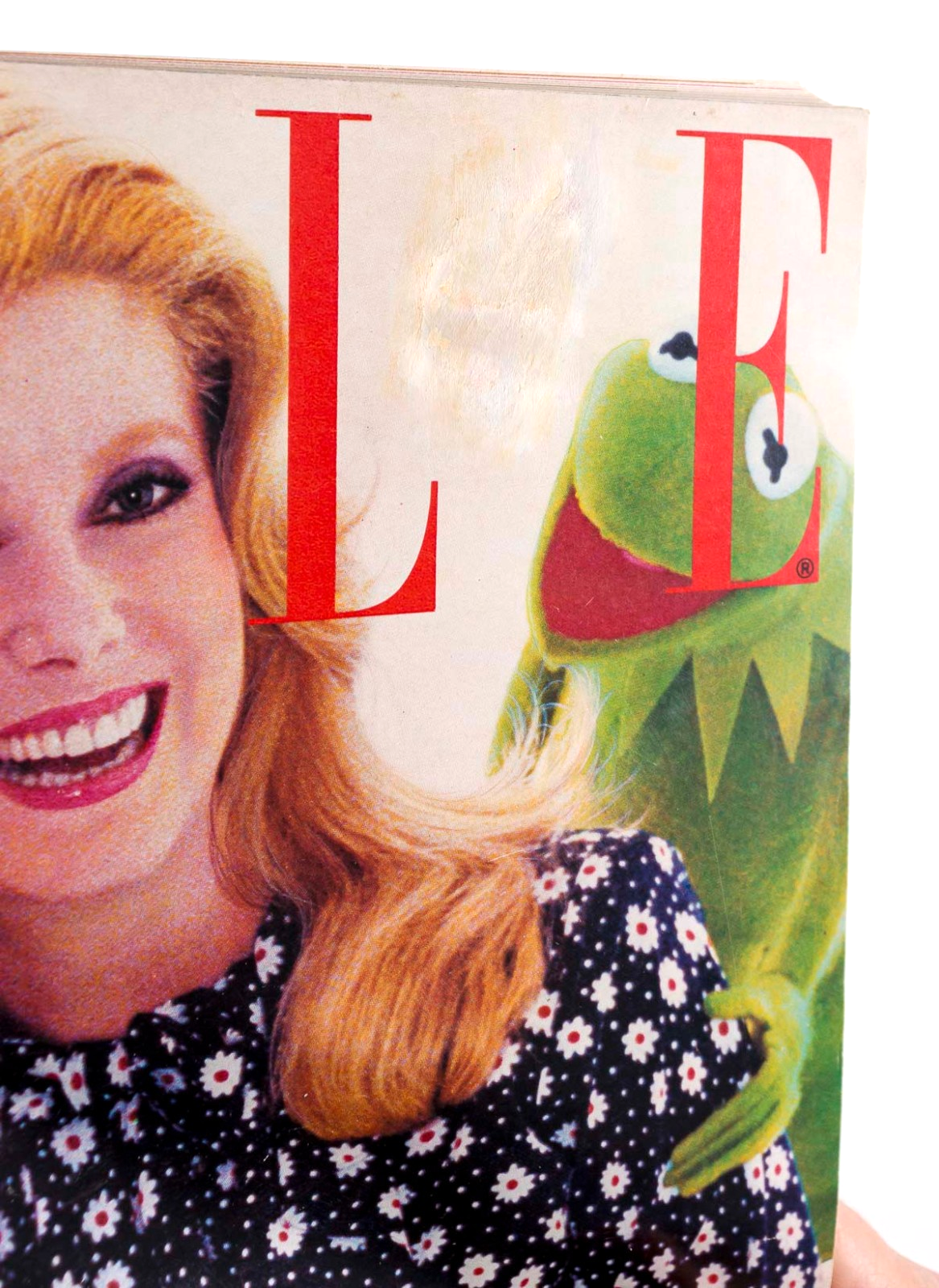 MISS PIGGY Catherine Deneuve MUPPETS Janice Dickinson ELLE MAGAZINE 7 April 1980