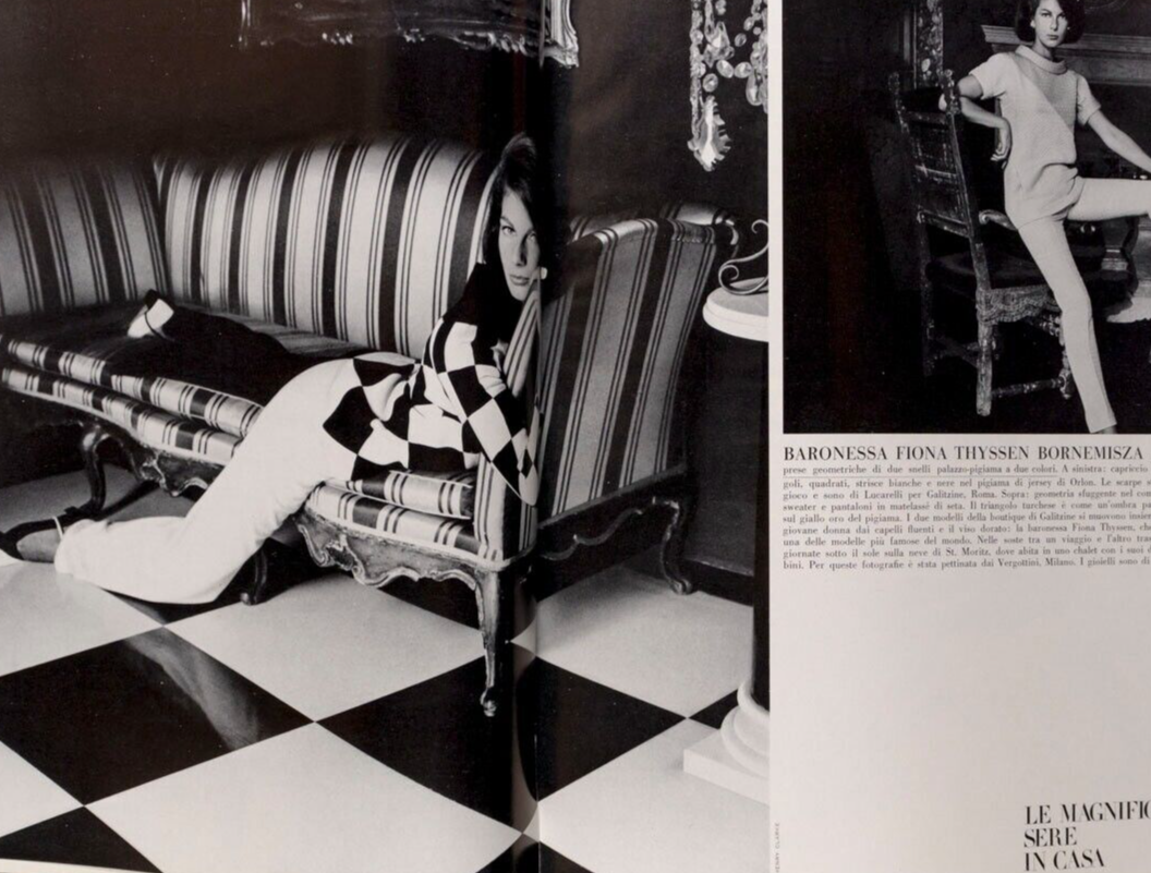 1st VOGUE ITALIA Benedetta Barzini VERUSCHKA Penn 1965 November NORMAN PARKINSON