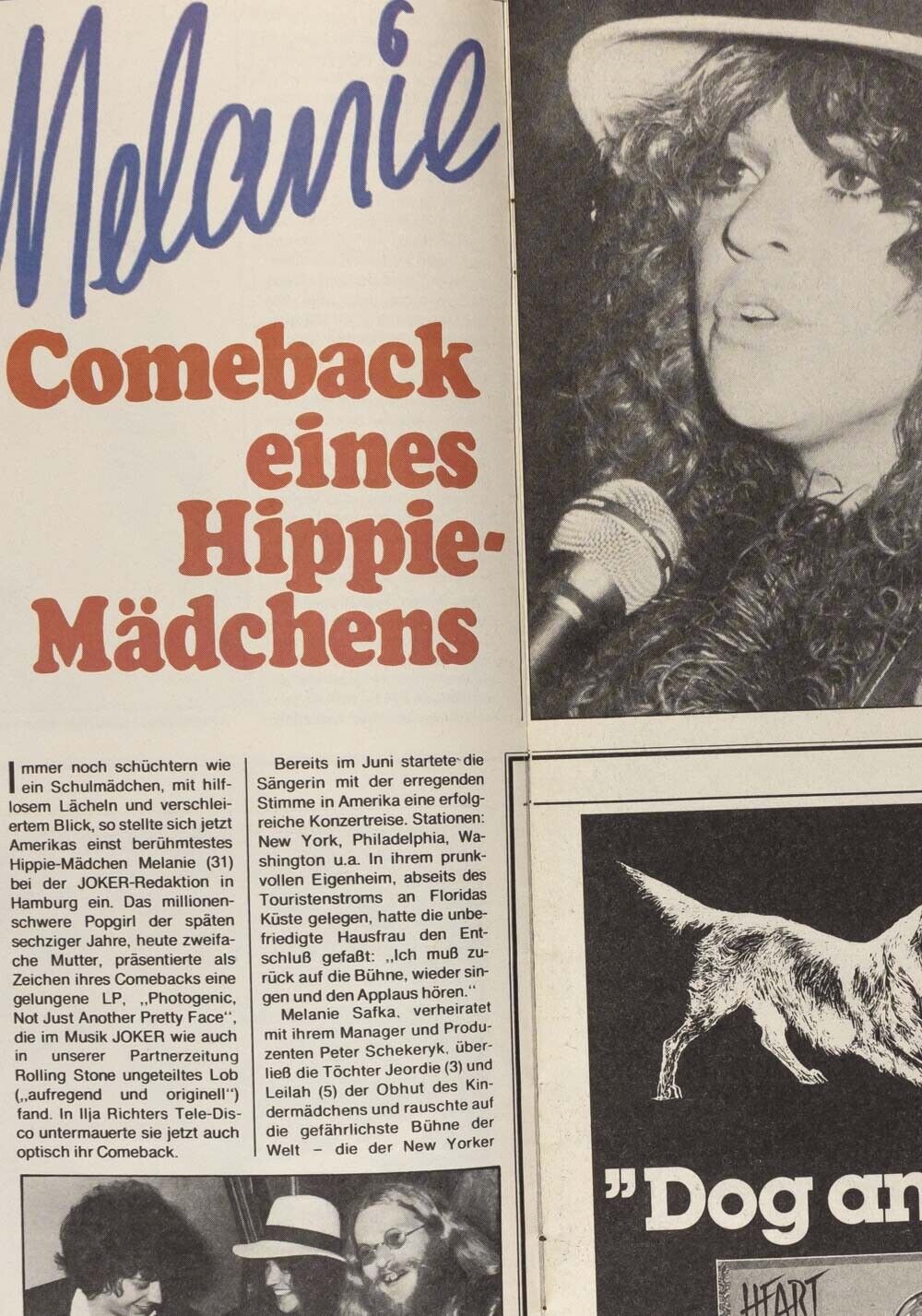ABBA Bette Midler BRIAN EPSTEIN Pattie Boyd BEATLES Nina Hagen MILVA Muzik Joker