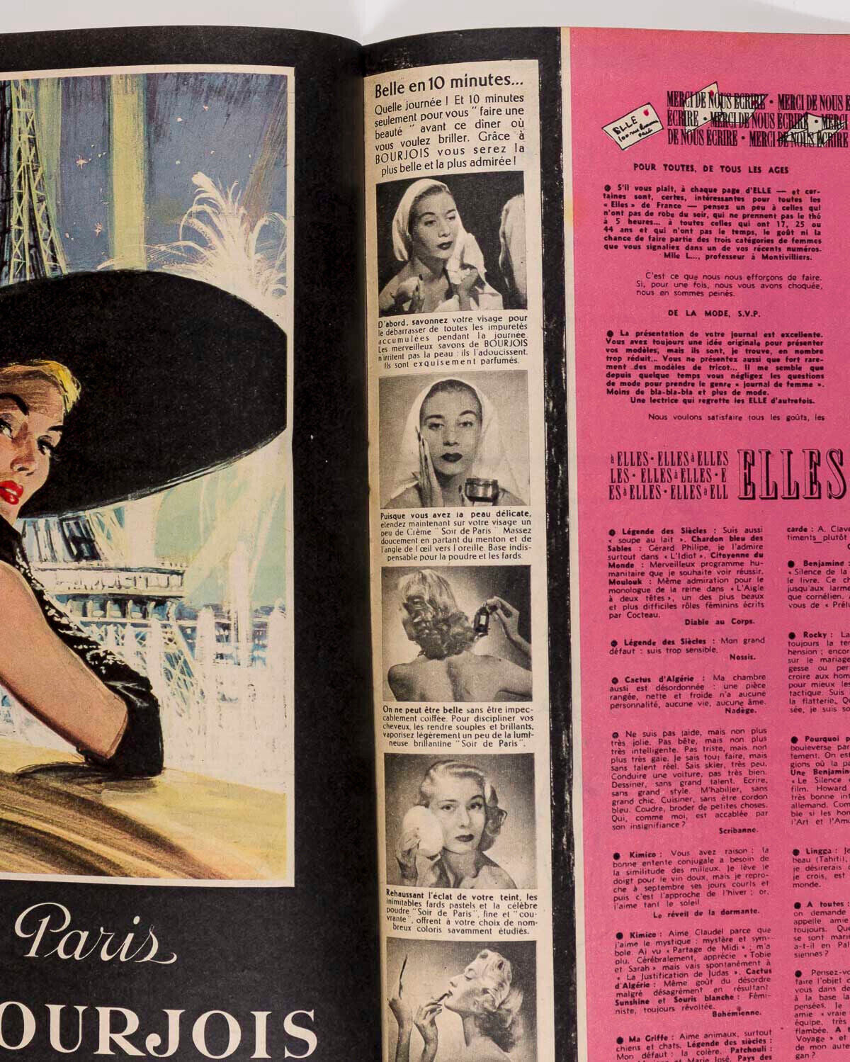 DORIAN & VIVIEN LEIGH Laurence Olivier MALAYSIA Elle France magazine FATH 1950s