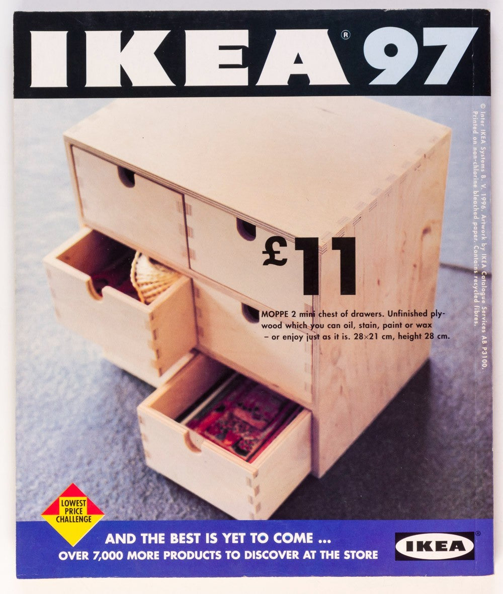 IKEA catalogue 1997 Swedish INTERIOR DESIGN magazine VTG Moppe SOFA Armchair UK
