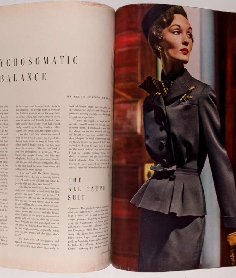 Horst DRUMLANRIG Vertes VOGUE August 1949 Lillian Gish TOSCANINI Herbert Matter