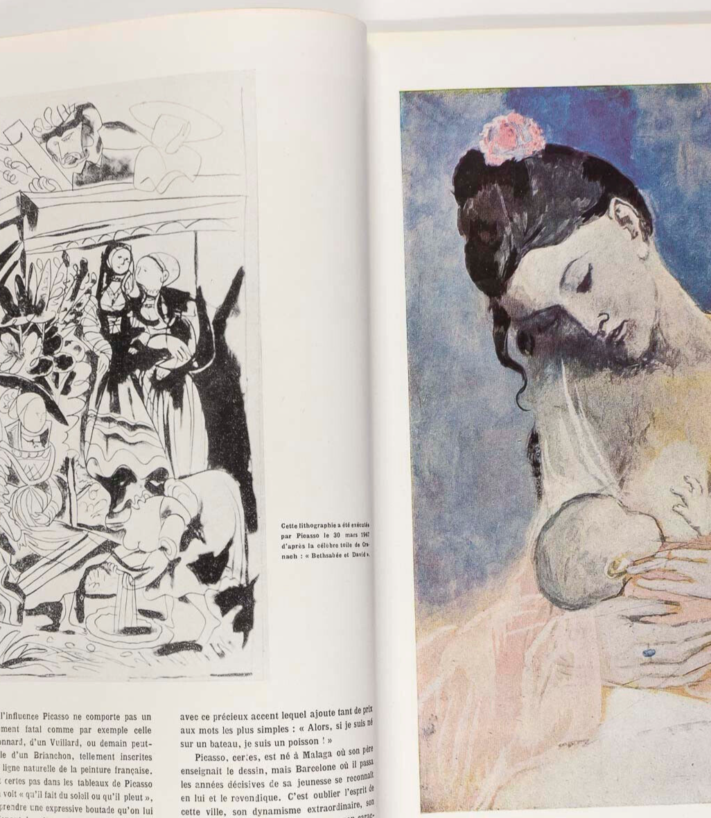 Coltellacci PICASSO Saul Steinberg TOM KEOGH Gandhi SCHIAPARELLI Paris Vogue '48