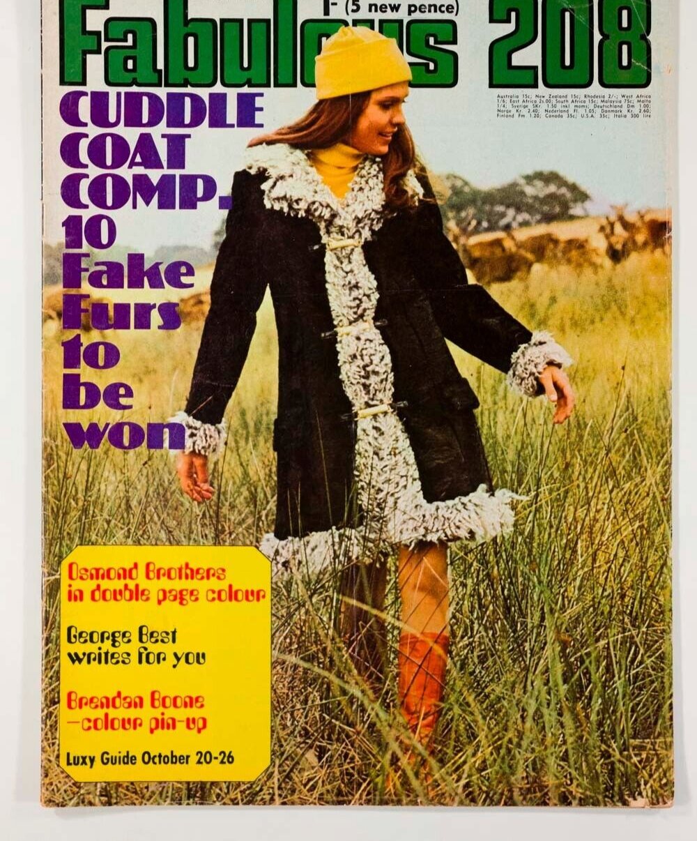 Kenny Everett PAUL GREENWOOD Bobby Bloom THE OSMONDS vtg FABULOUS 208 magazine
