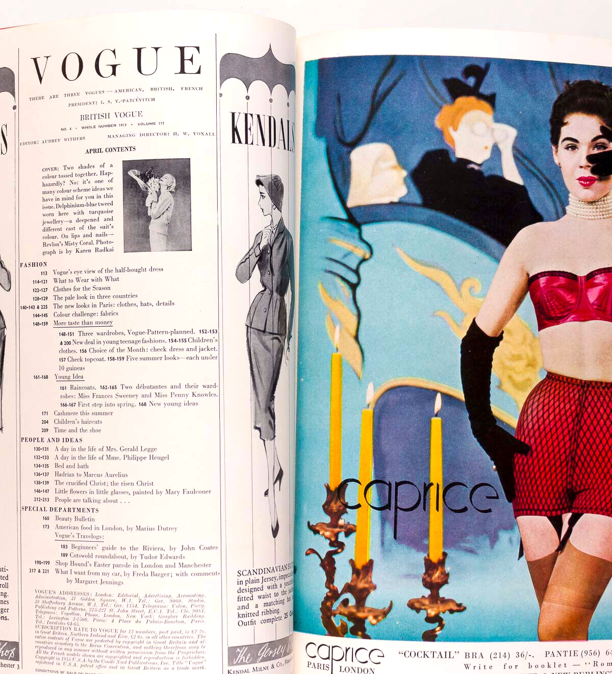 Karen Radkai NORMAN PARKINSON Suzy Parker HENRY CLARKE Horst RENE GRUAU Vogue UK