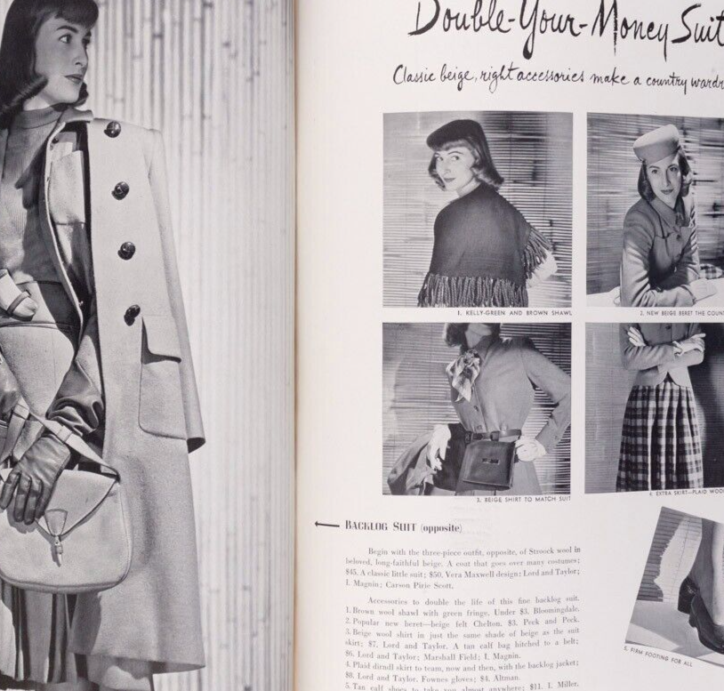 Meg Mundy RENE BOUET-WILLAUMEZ Jinx Falkenburg HORST Ludwig Bemelman BONDS Vogue