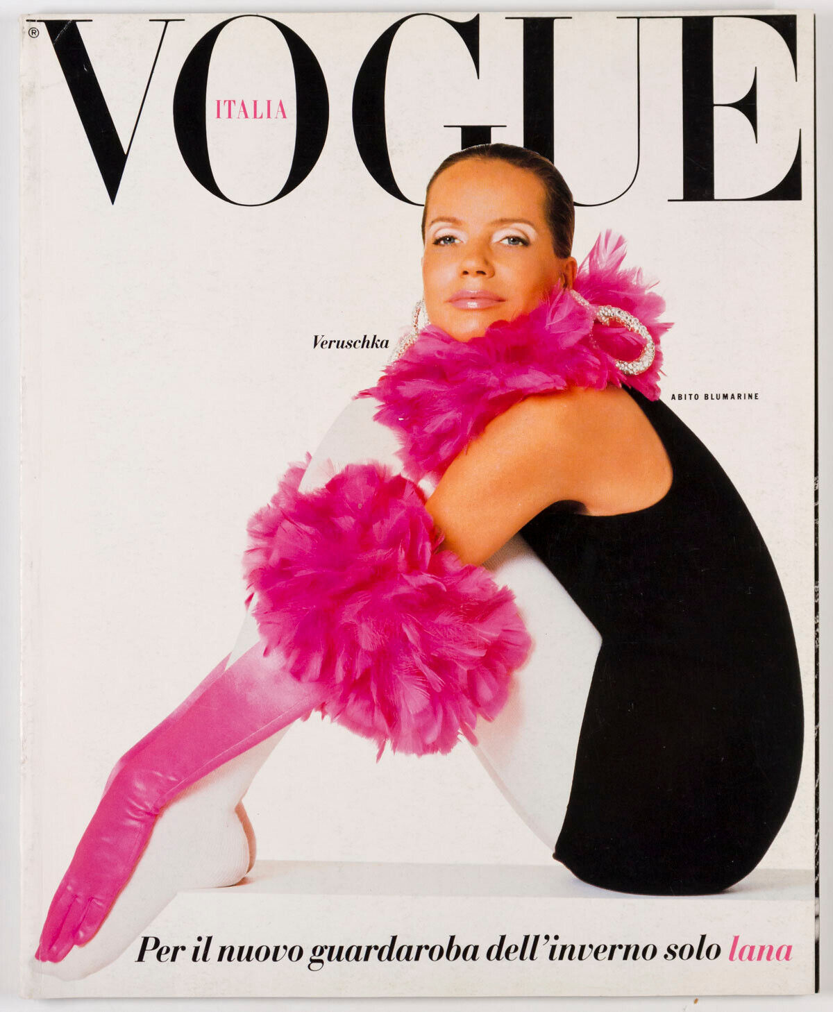 Veruschka BLUMARINE Vanessa Duve NEIL KIRK Vogue Italia Wool magazine supplement
