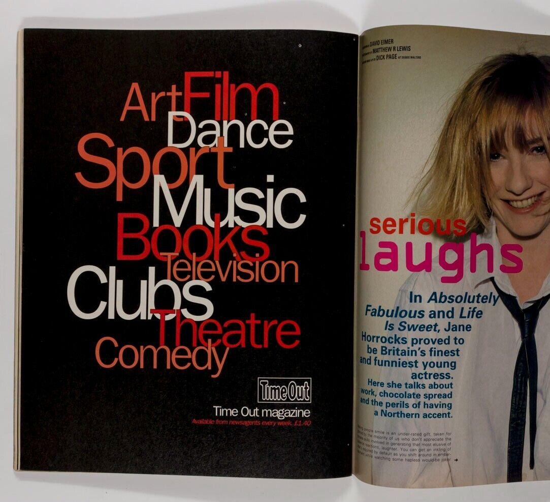 Jane Horrocks HARRY HILL Emma Balfour WOLFGANG TILLMANS Helmut Lang i-D magazine
