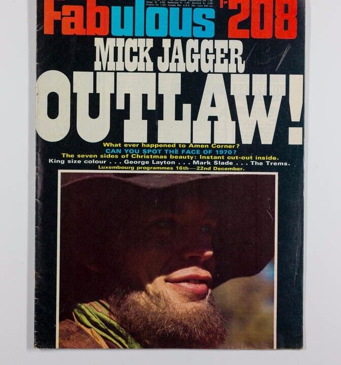 Mick Jagger MARK SLADE Amen Corner TREMELOES Fleetwood Mac FABULOUS 208 magazine