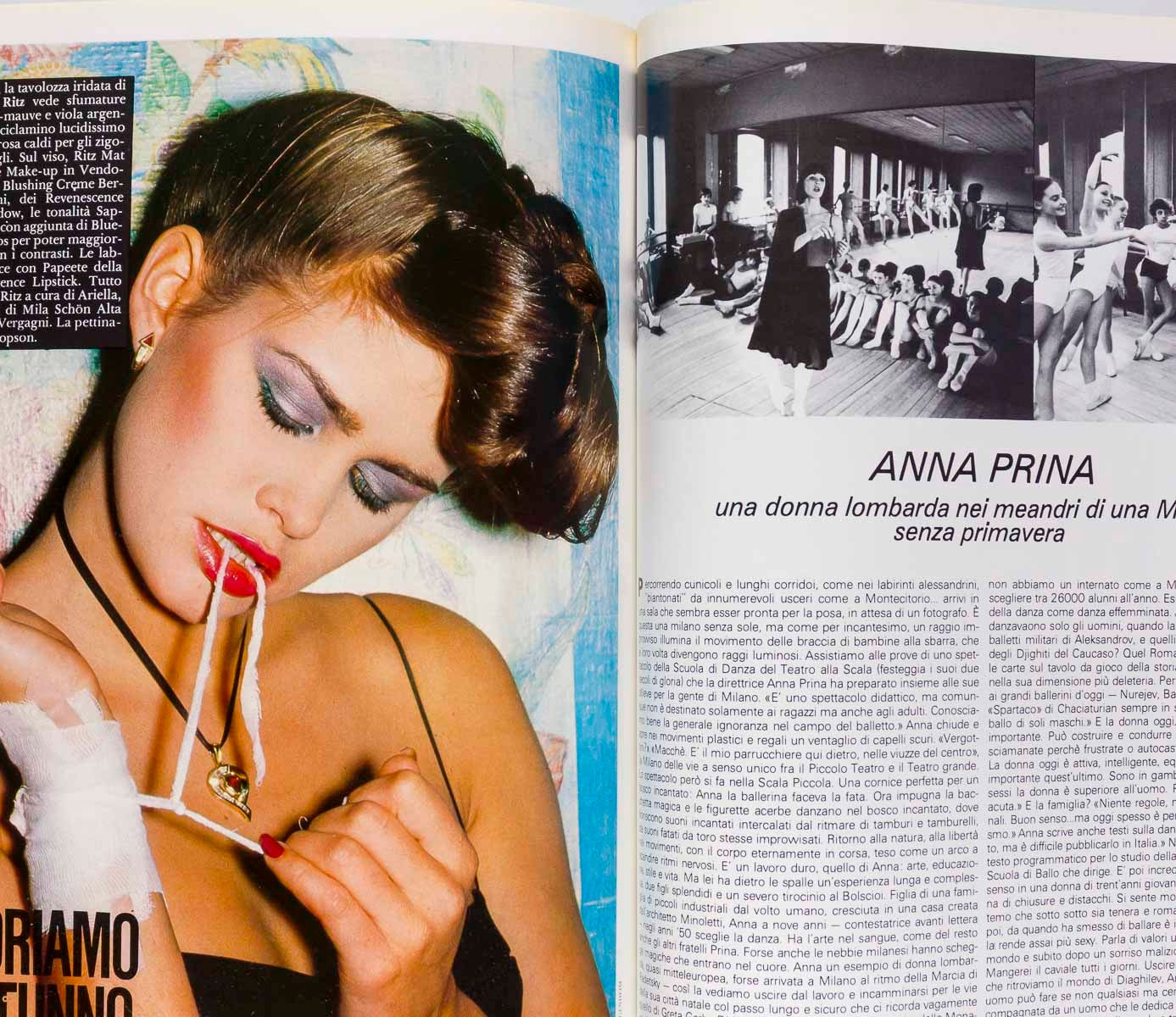 Michelle Stevens GIA CARANGI Alta Moda HARPER'S BAZAAR ITALIA September 1978 vtg